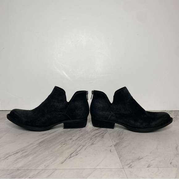 Born Beth Black Distressed Suede Bootie 7M - Picture 7 of 14